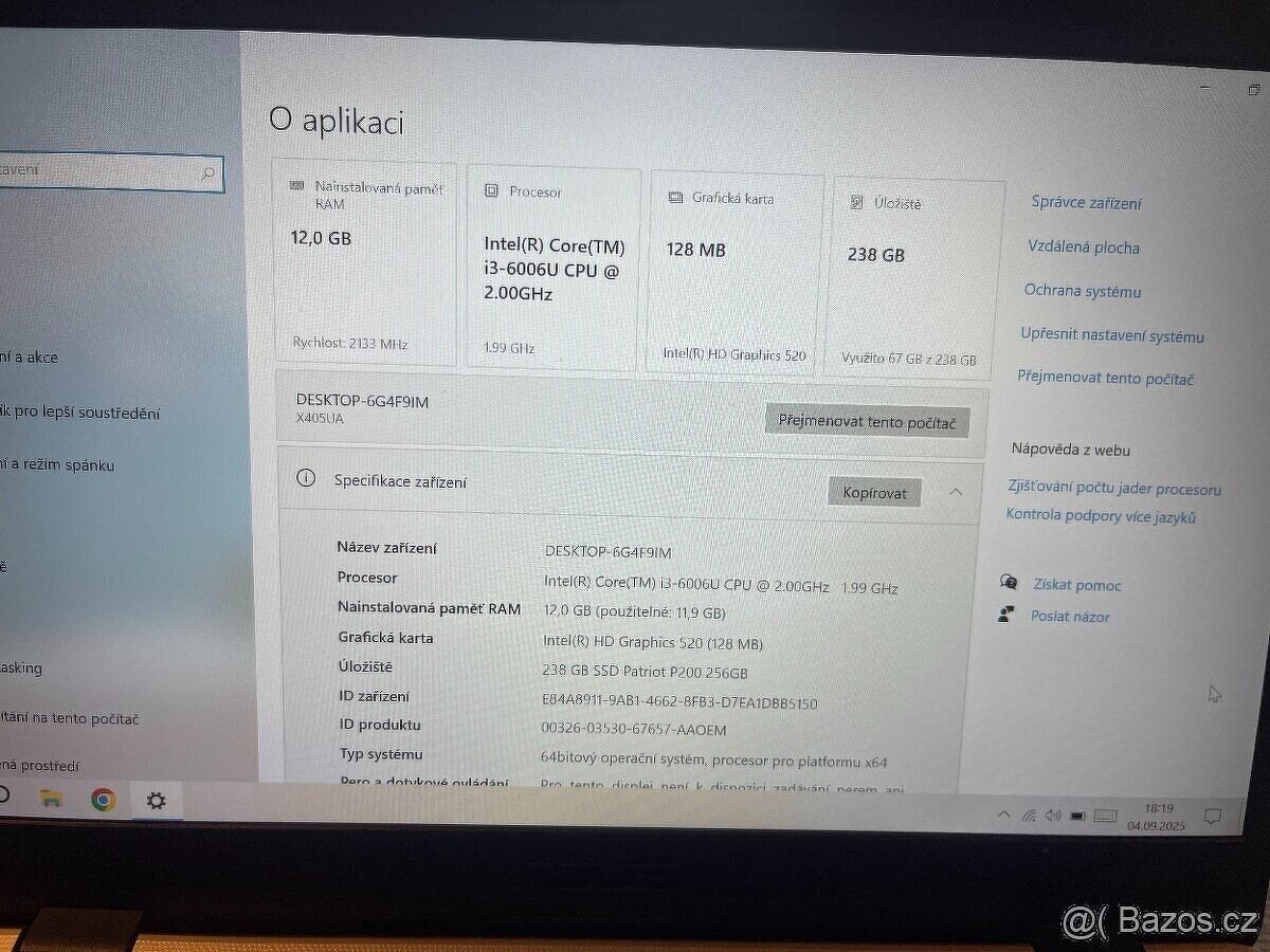 ASUS VivoBook 14" X405U Full HD i3 6006U 12GB DDR4 SSD 256G - 2