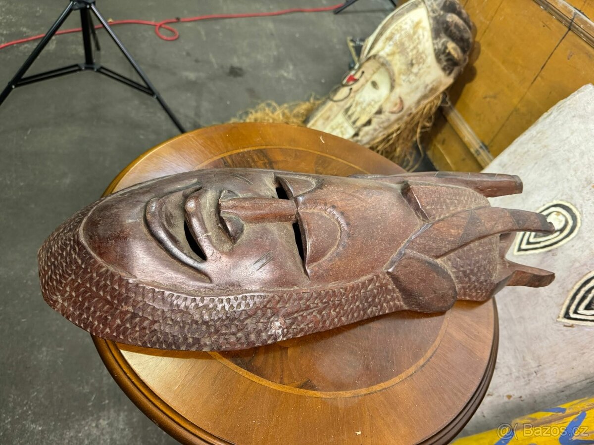 Africká dřevěná maska (513026) - 2