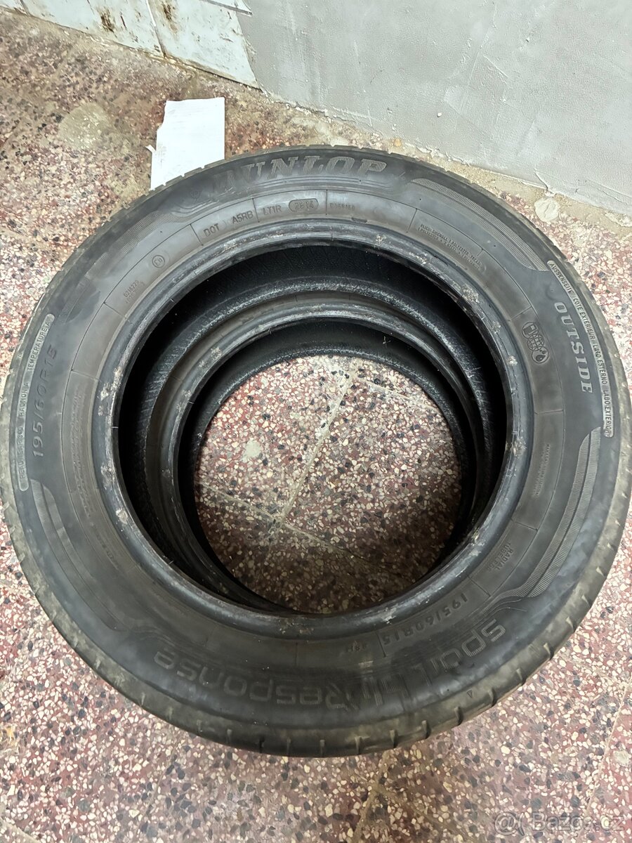 2/4ks letních pneu 195/60 R15 - 2