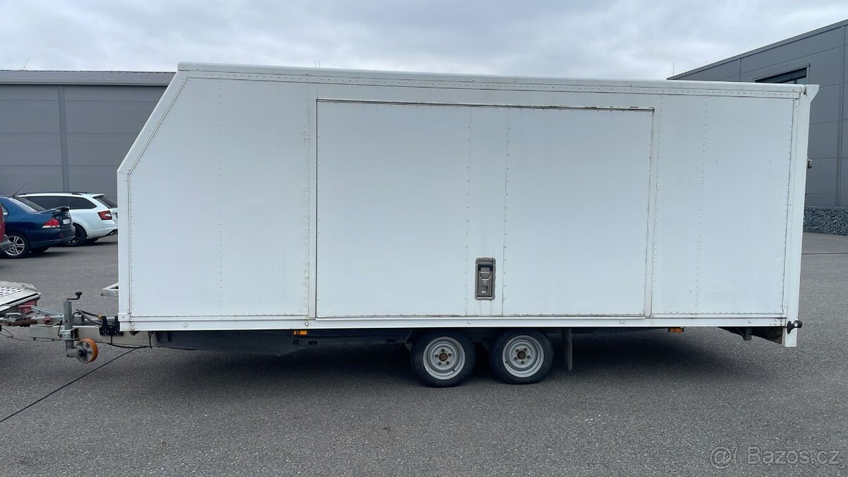 Autopřepravník - brzděný přívěsný vozík krytý skříňový Al - 2