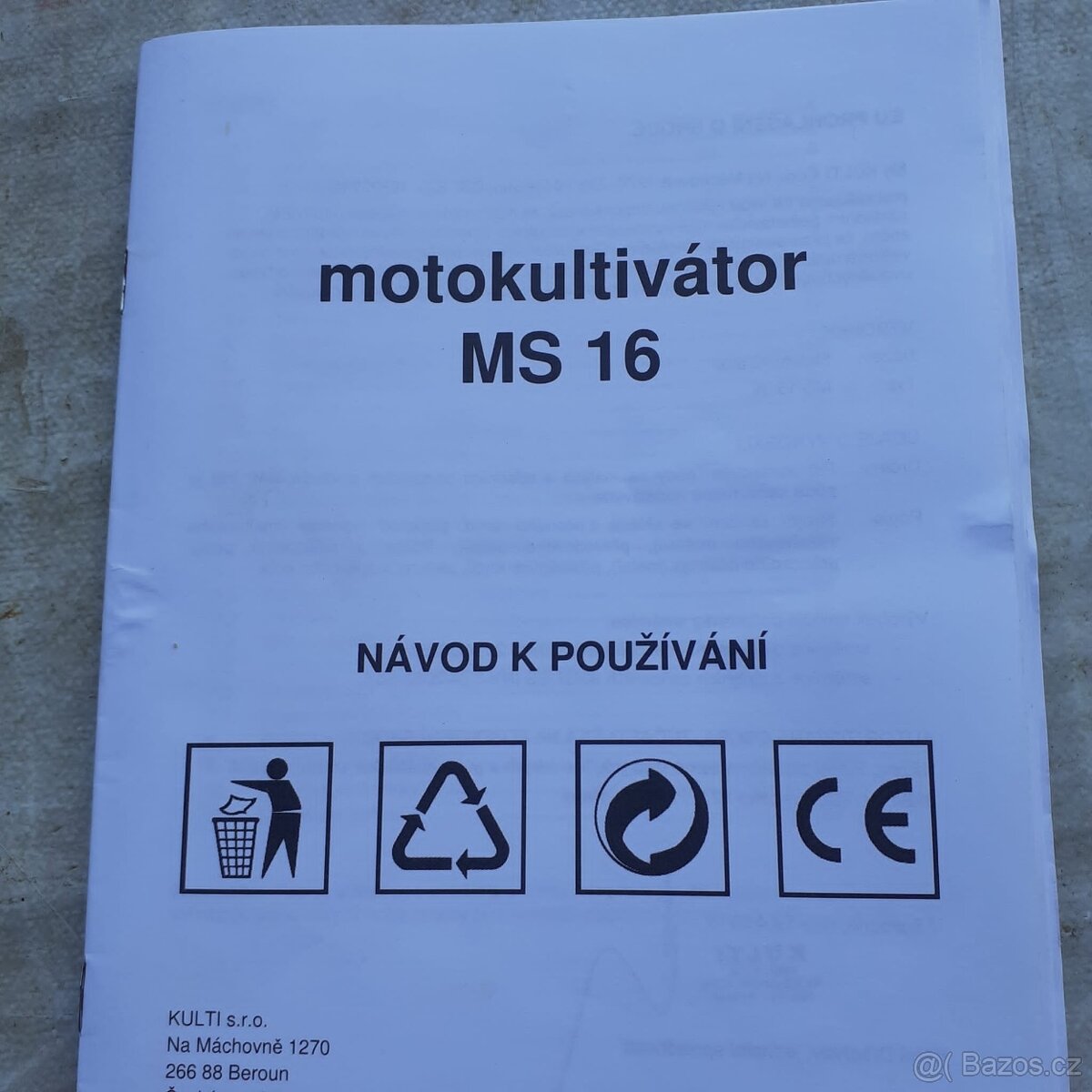 Motokultivator MS 16 - 2