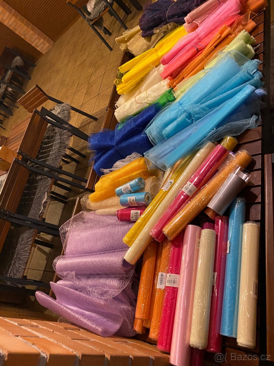 Svatební dekorace, organza - 2