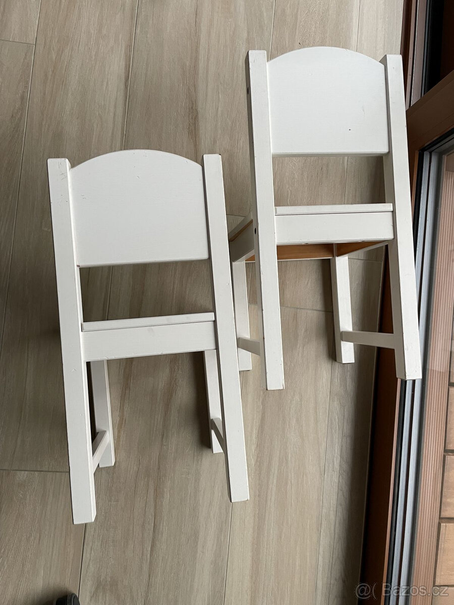 Dětské židličky SUNDVIK - bílá, 2ks - 2