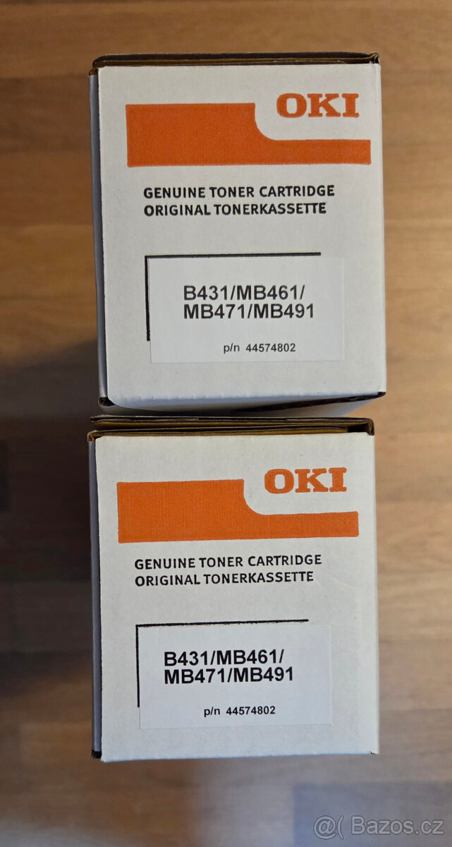 Original Toner OKI 44574802 B431 MB461 MB471 - 2
