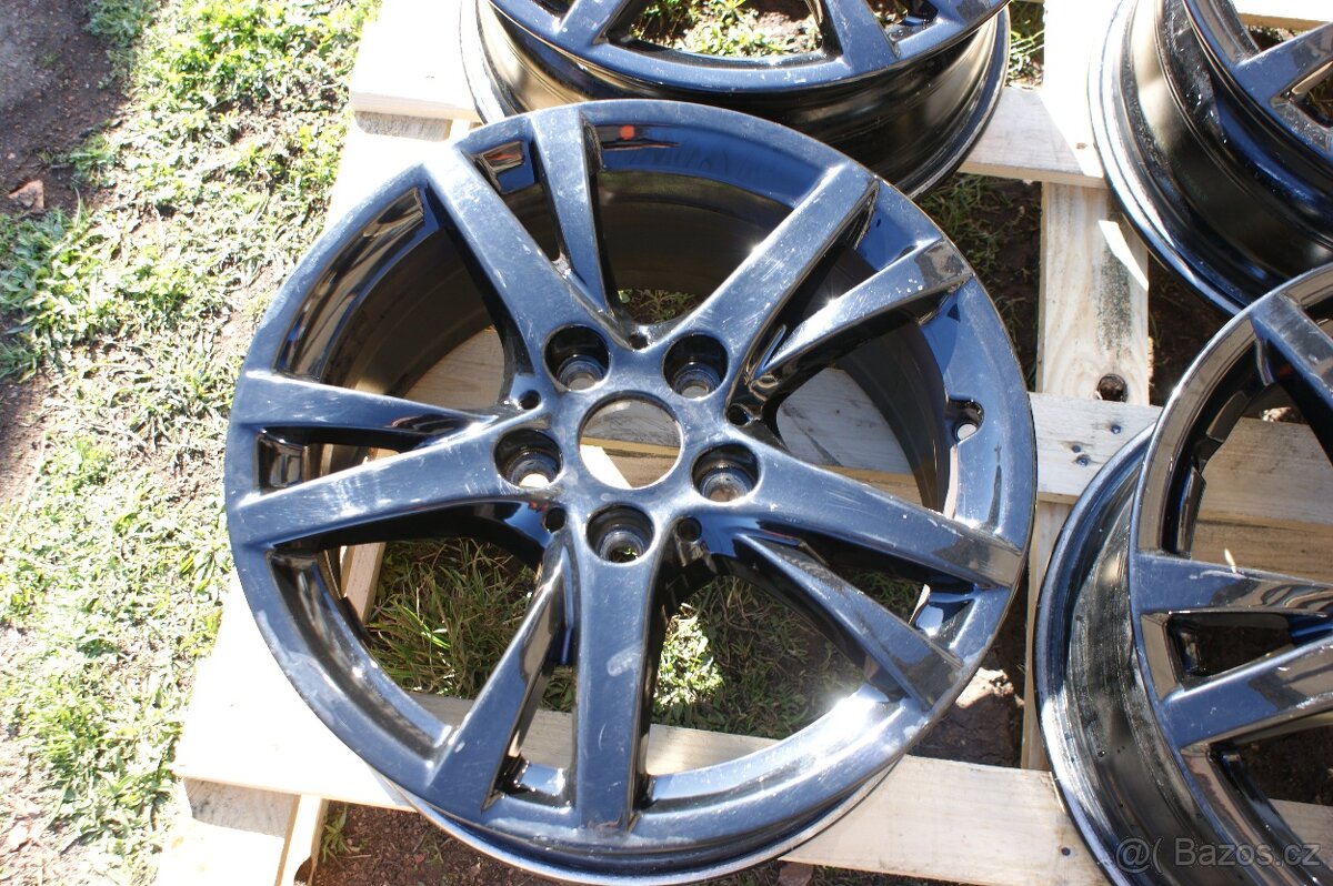 černá R16 alu kola BMW style 473 5x120 take VW Skoda Seat - 2