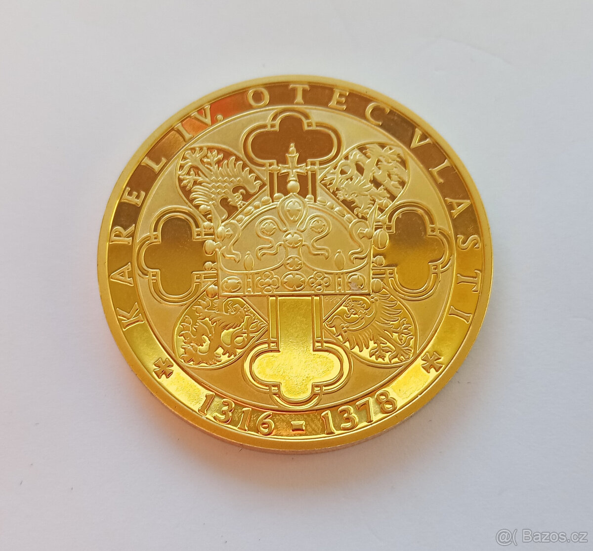 Pamětní medaile Vita Caroli – zlacená 999/1000 - 2