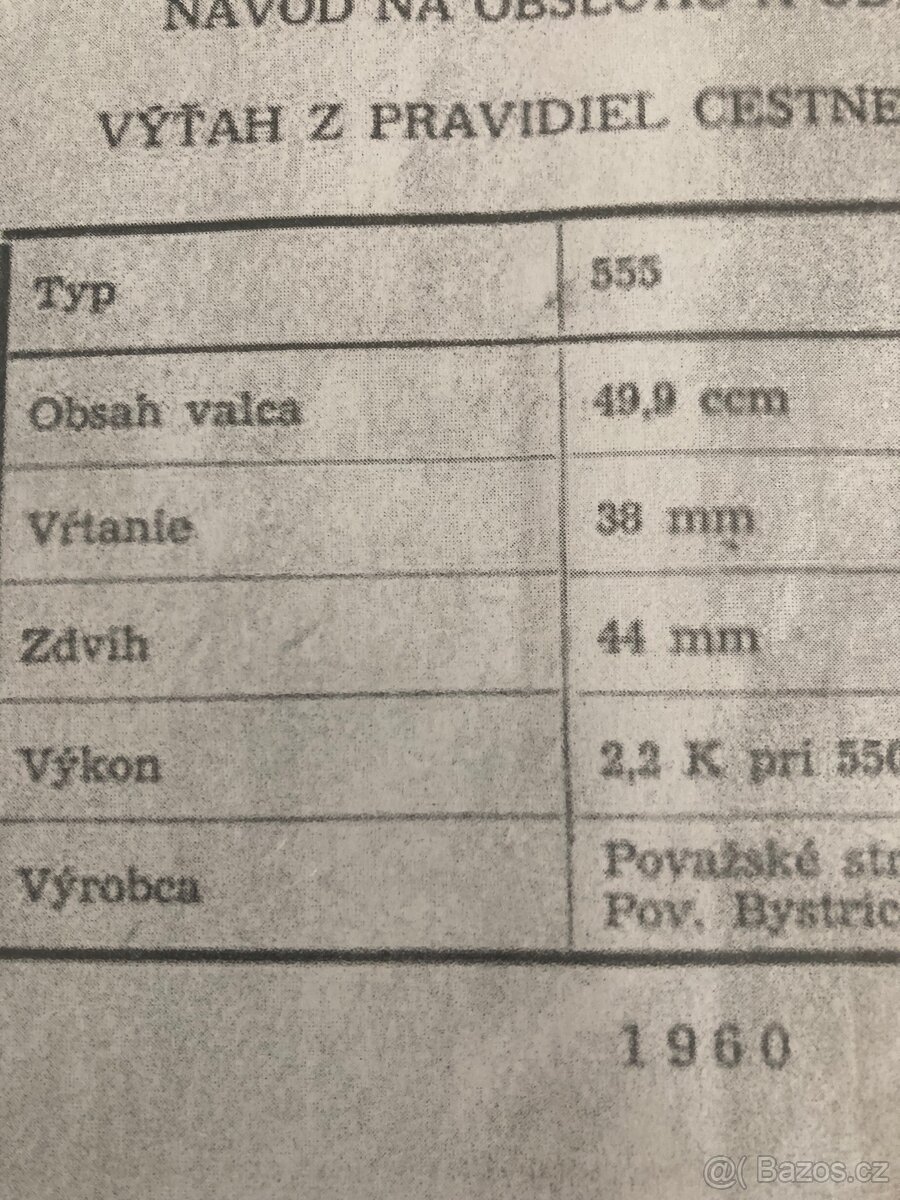 Návody Jawa 50/555 Jawa 250 - 2