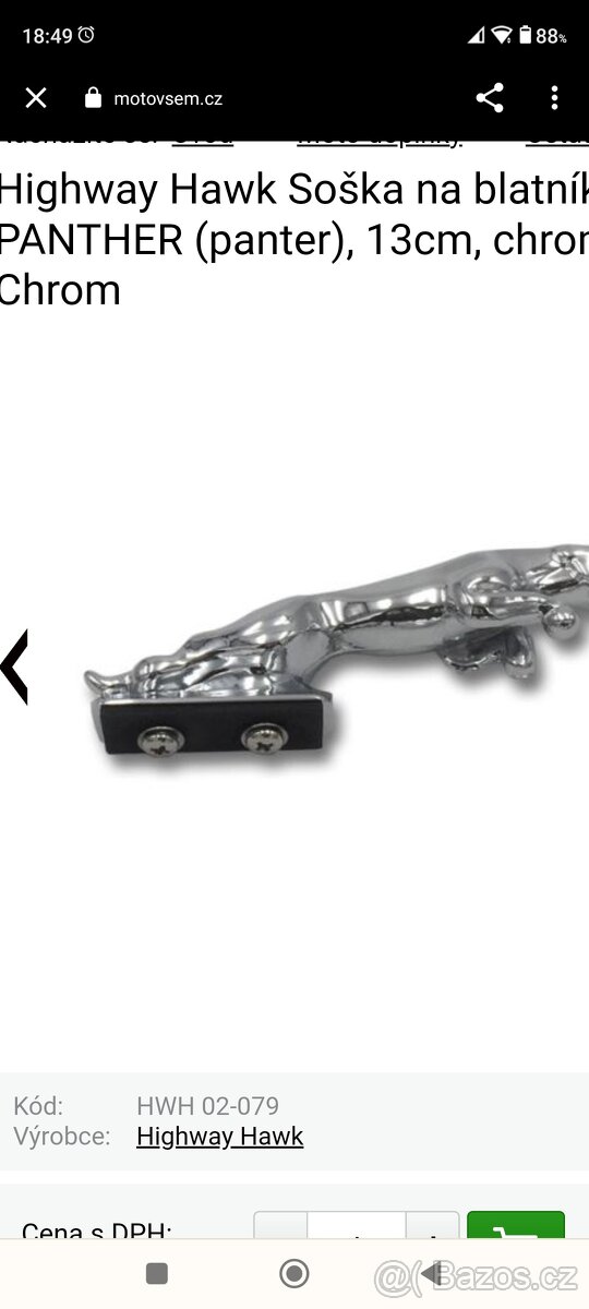 Soška na blatník Highway Hawk - 2