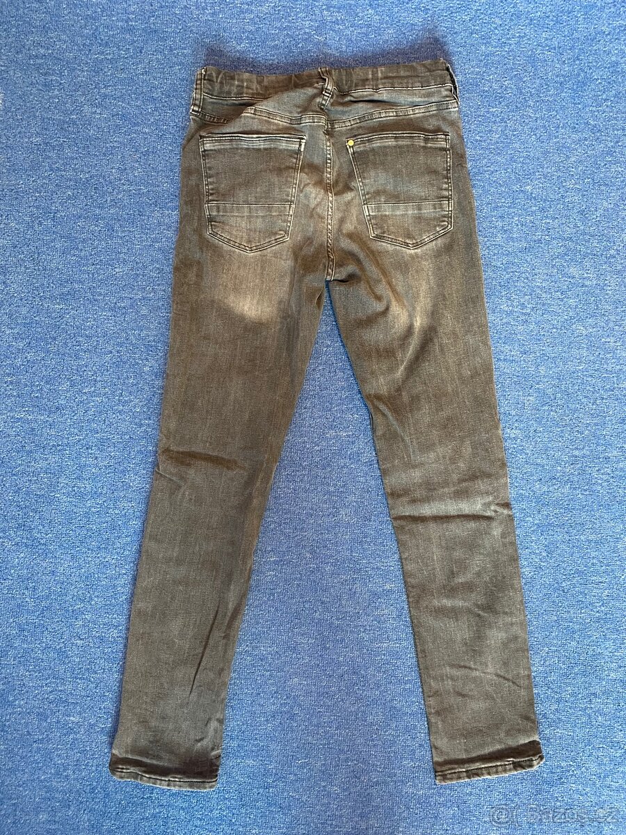 Chlapecké šedé rifle vel. 164 cm - 2