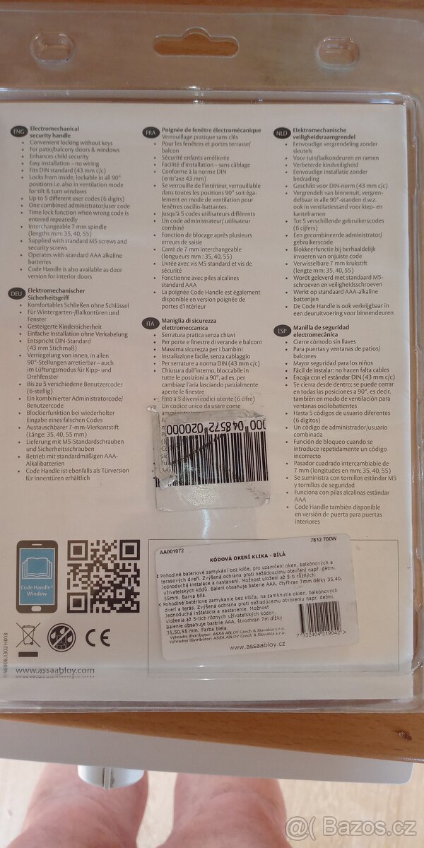 Kódová okeníklika 4 ks - 2