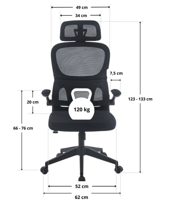 Nová Kancelářská židle SmartSit PRO - černá - 2