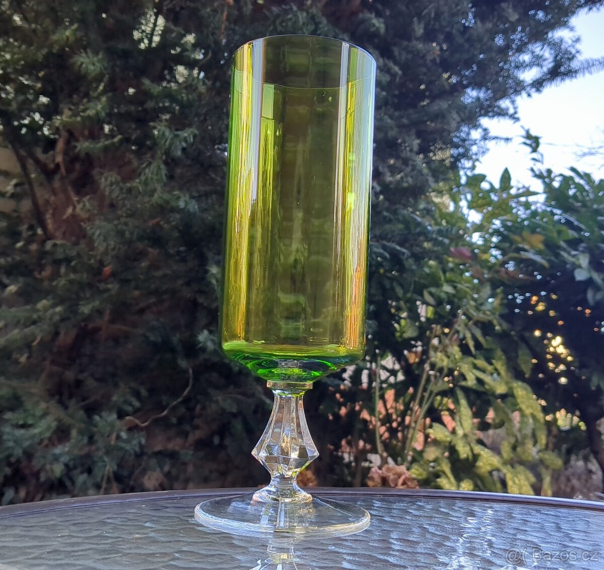SMARAGDOVÝ POHÁR - 26 cm - 2