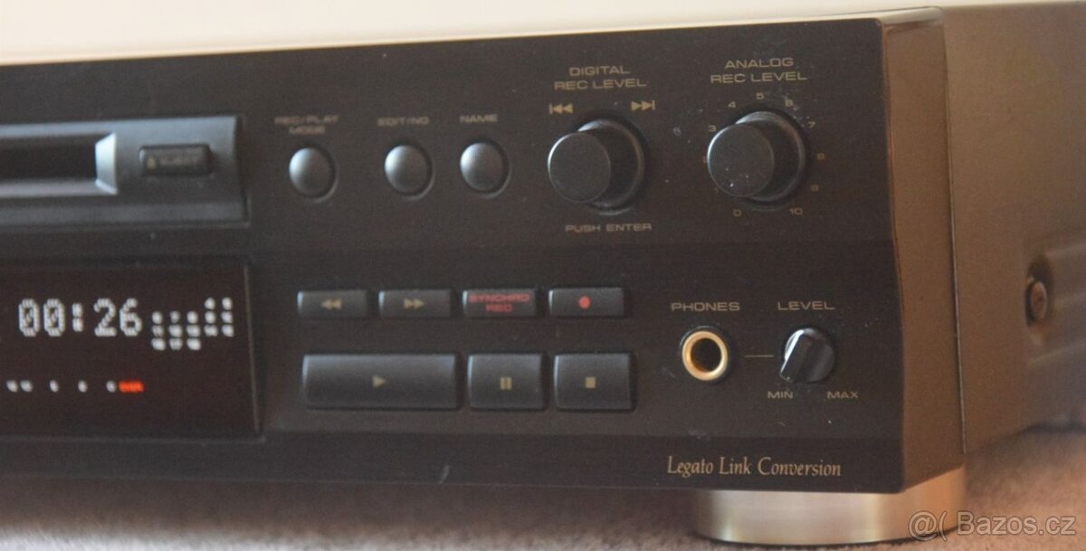 Minidisc deck PIONEER MJ-D508, manuál, disky - 2