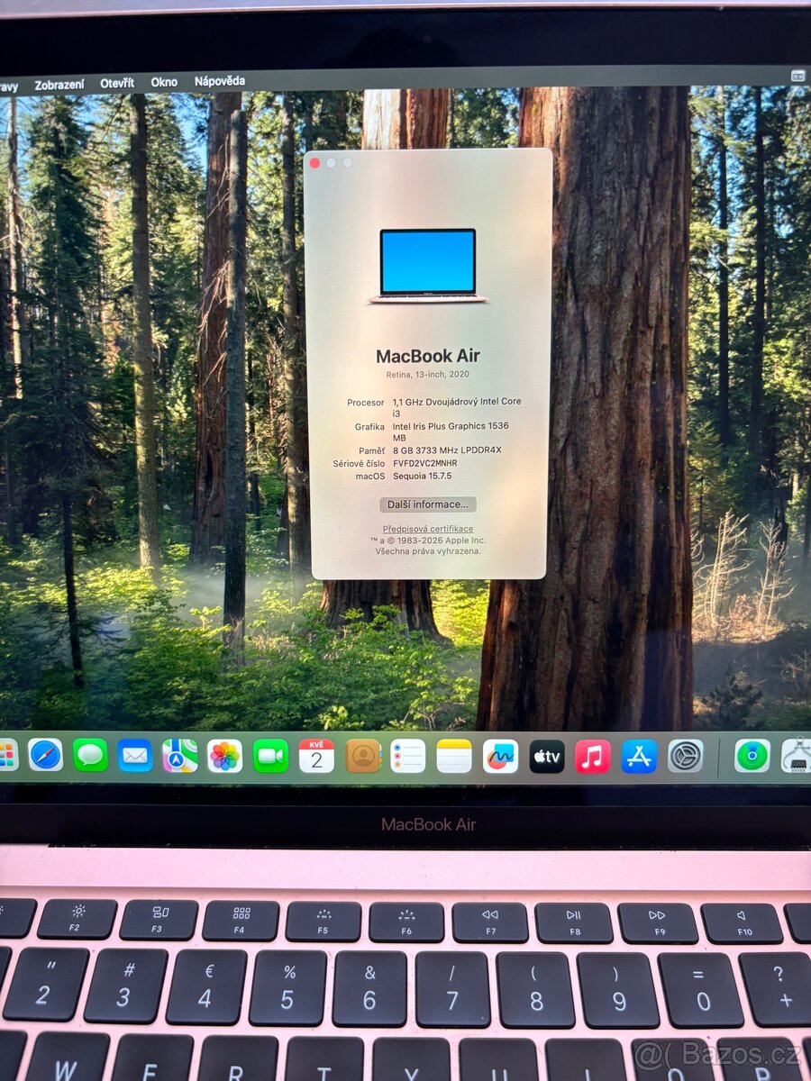 Macbook Air 13” 2020 zlatá - 2