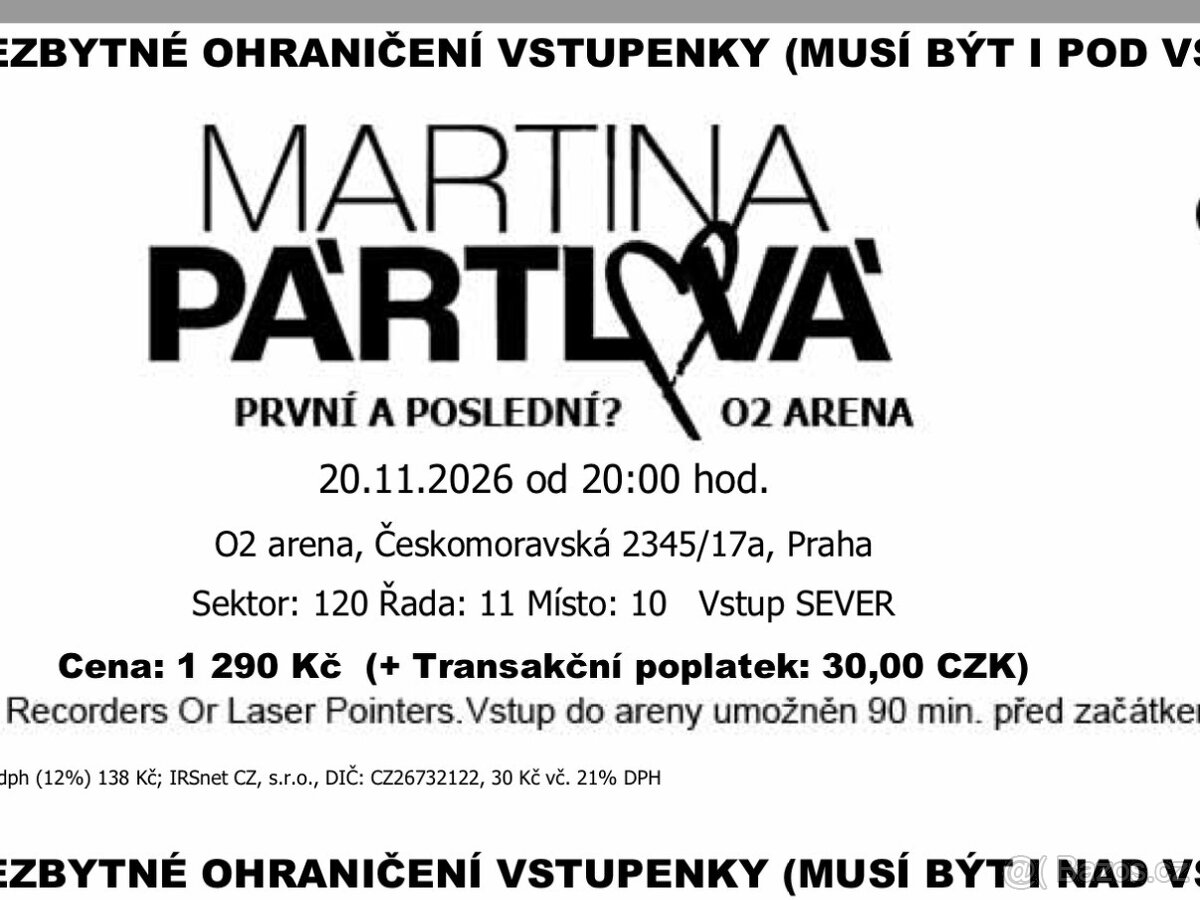 Pártlová v O2 - 2