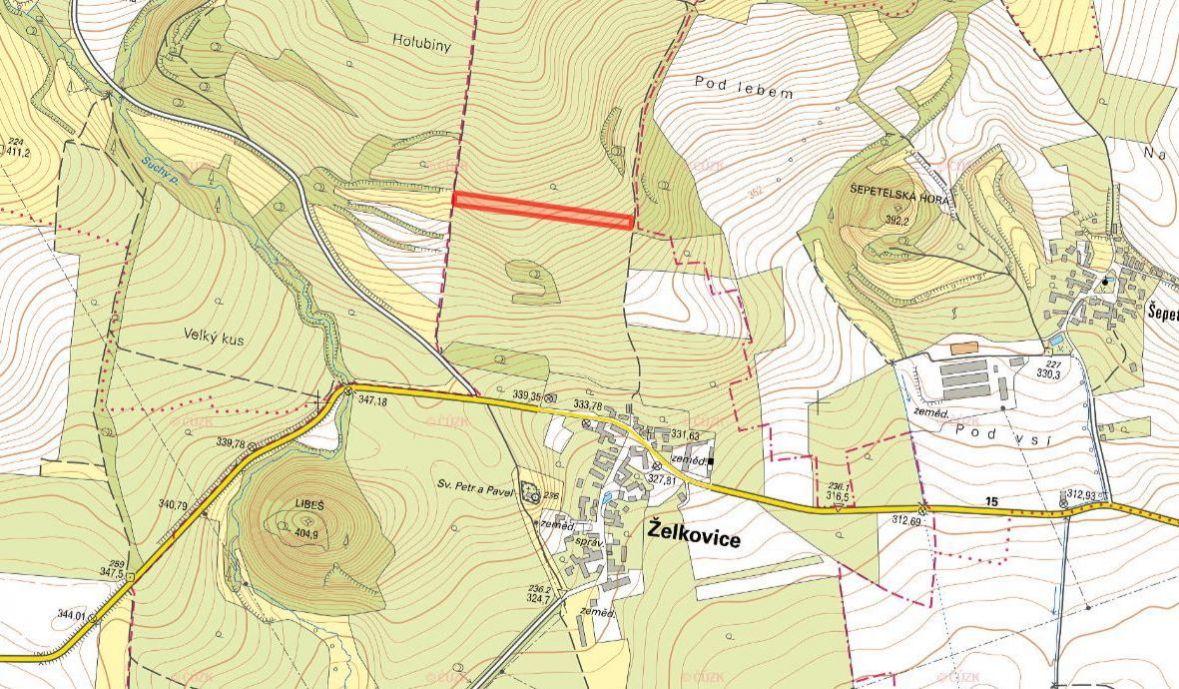Zemědělská půda, prodej, Želkovice, Louny - 2