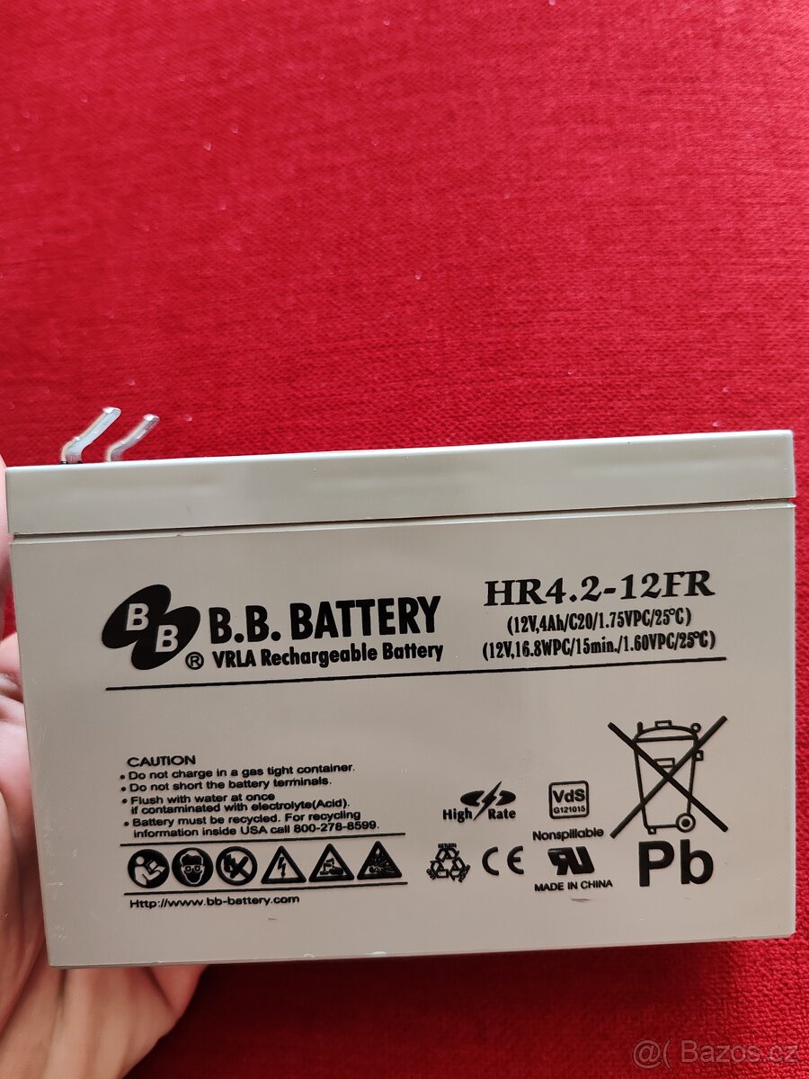 Baterie 12V 4Ah dobíjecí - 2