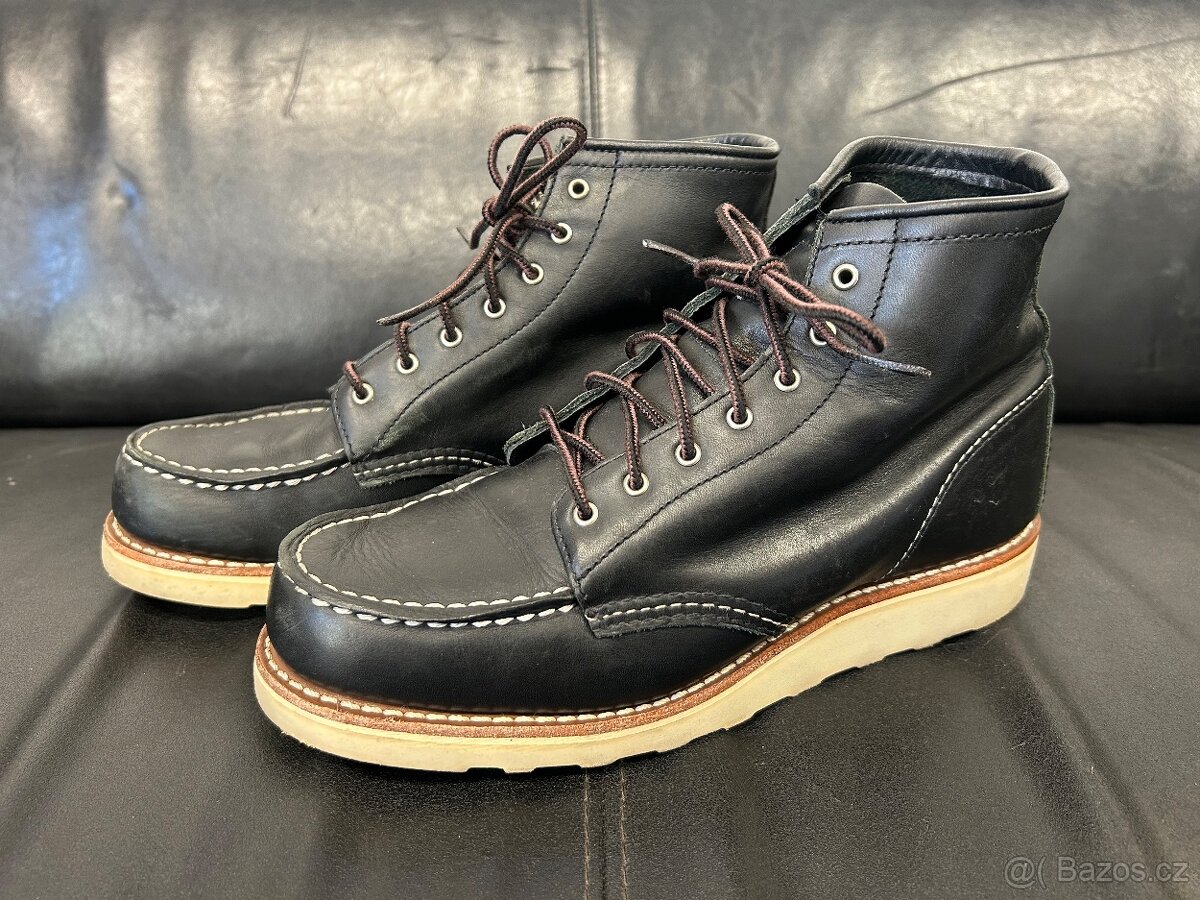 Prodám kožené boty Red Wing, černé, velikost EUR 40 (41) - 2