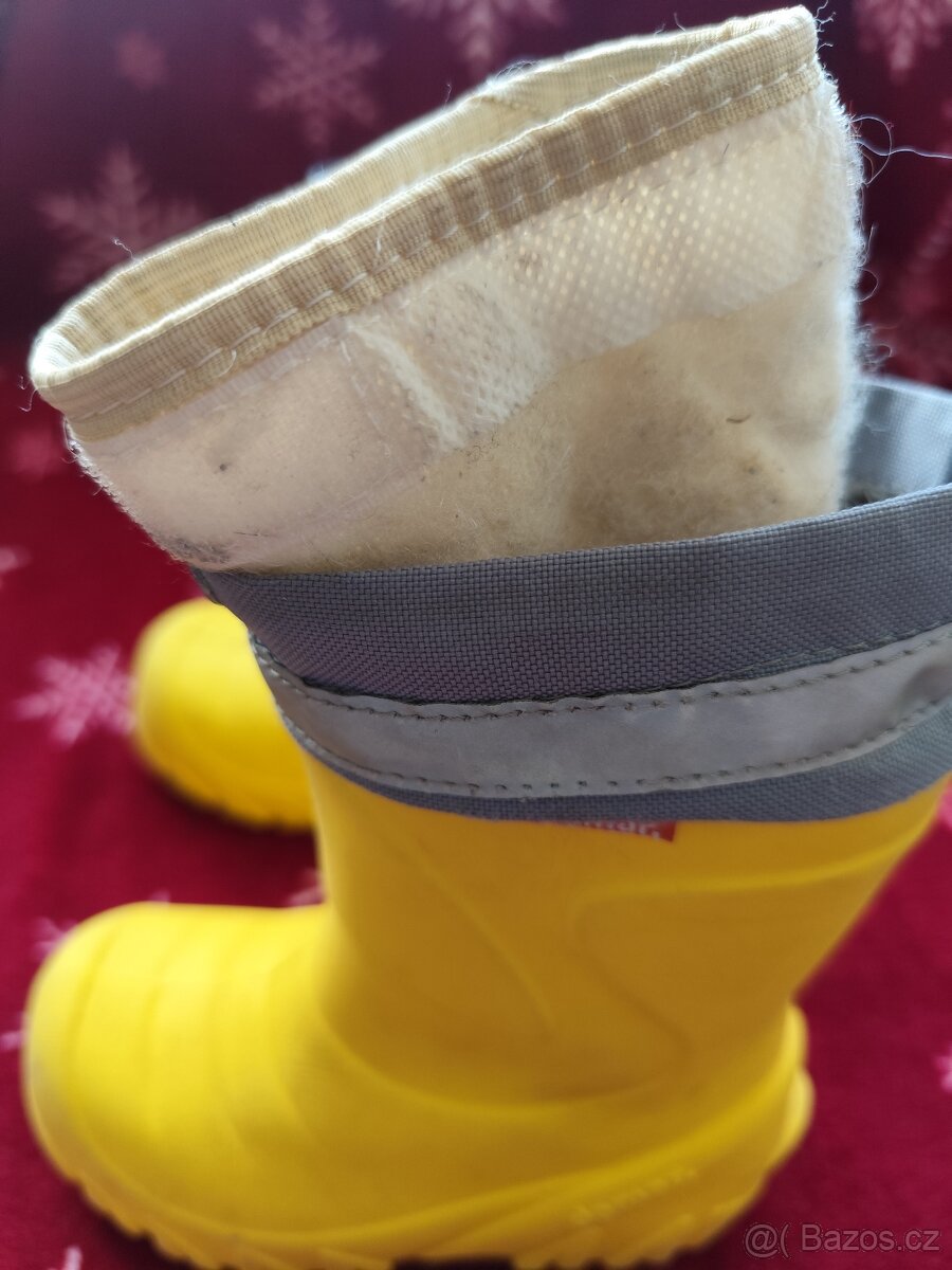 Dětské zateplené gumáčky značky DEMAR MAMUT vel. 24/25 - 2