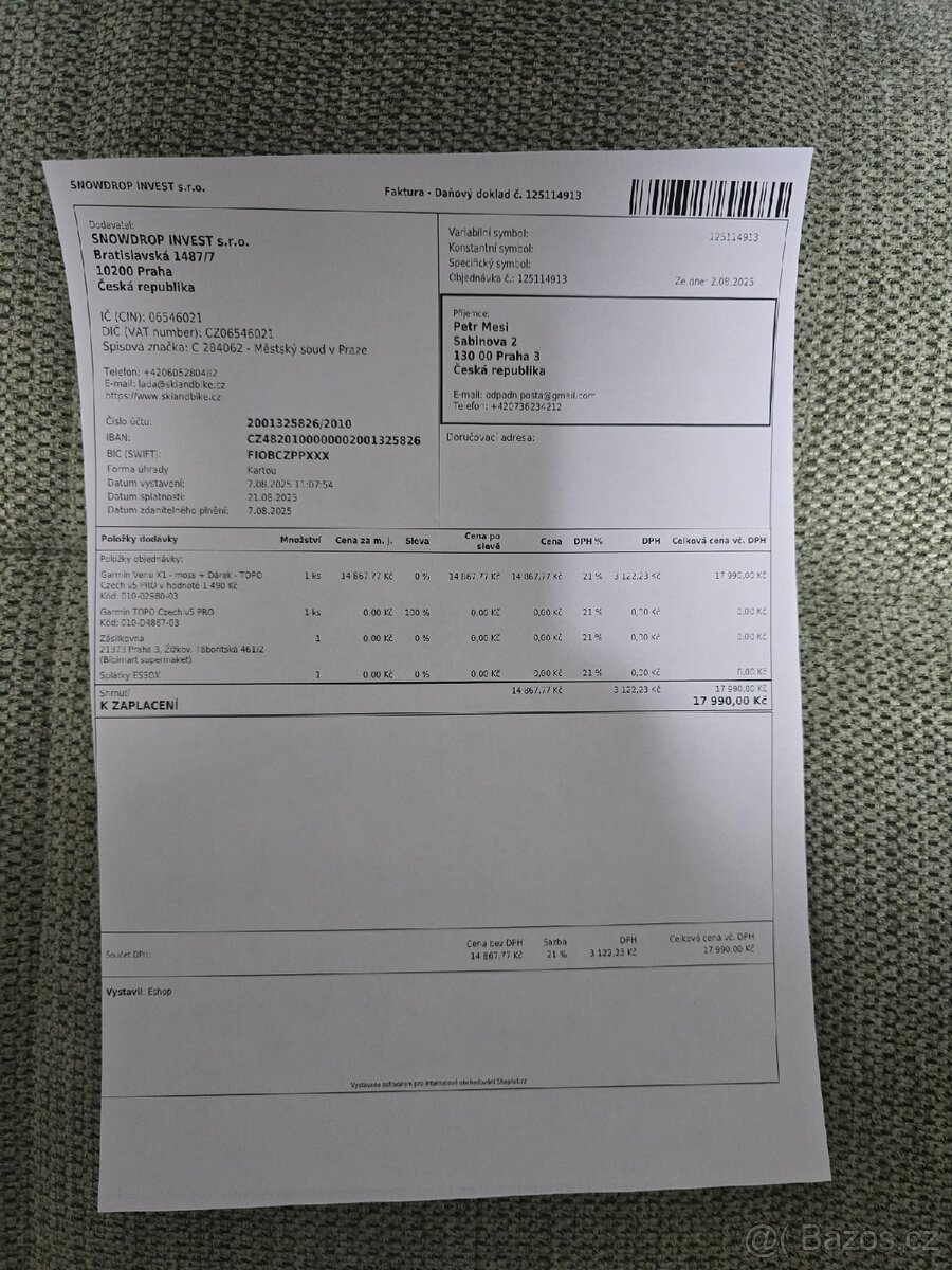 Garmin venu x1 hodinky + Topo Czech v5 pro a extra řemínek - 2