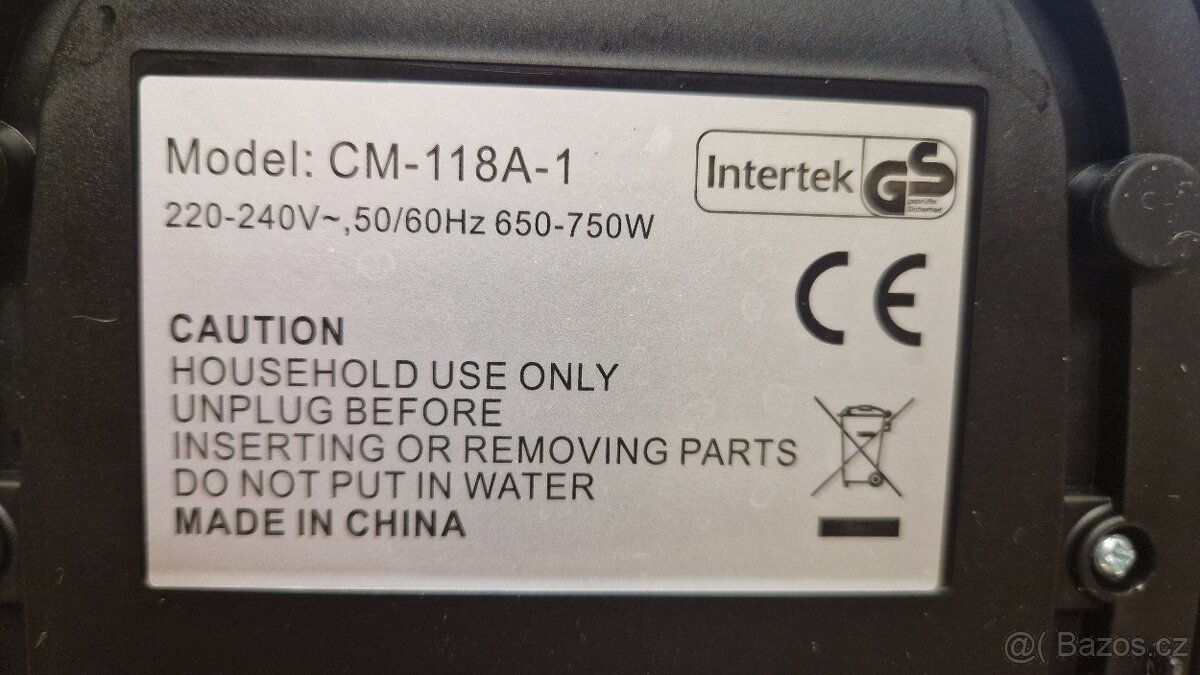 Elektrický kávovar InterTek CM-118A-1 - 2