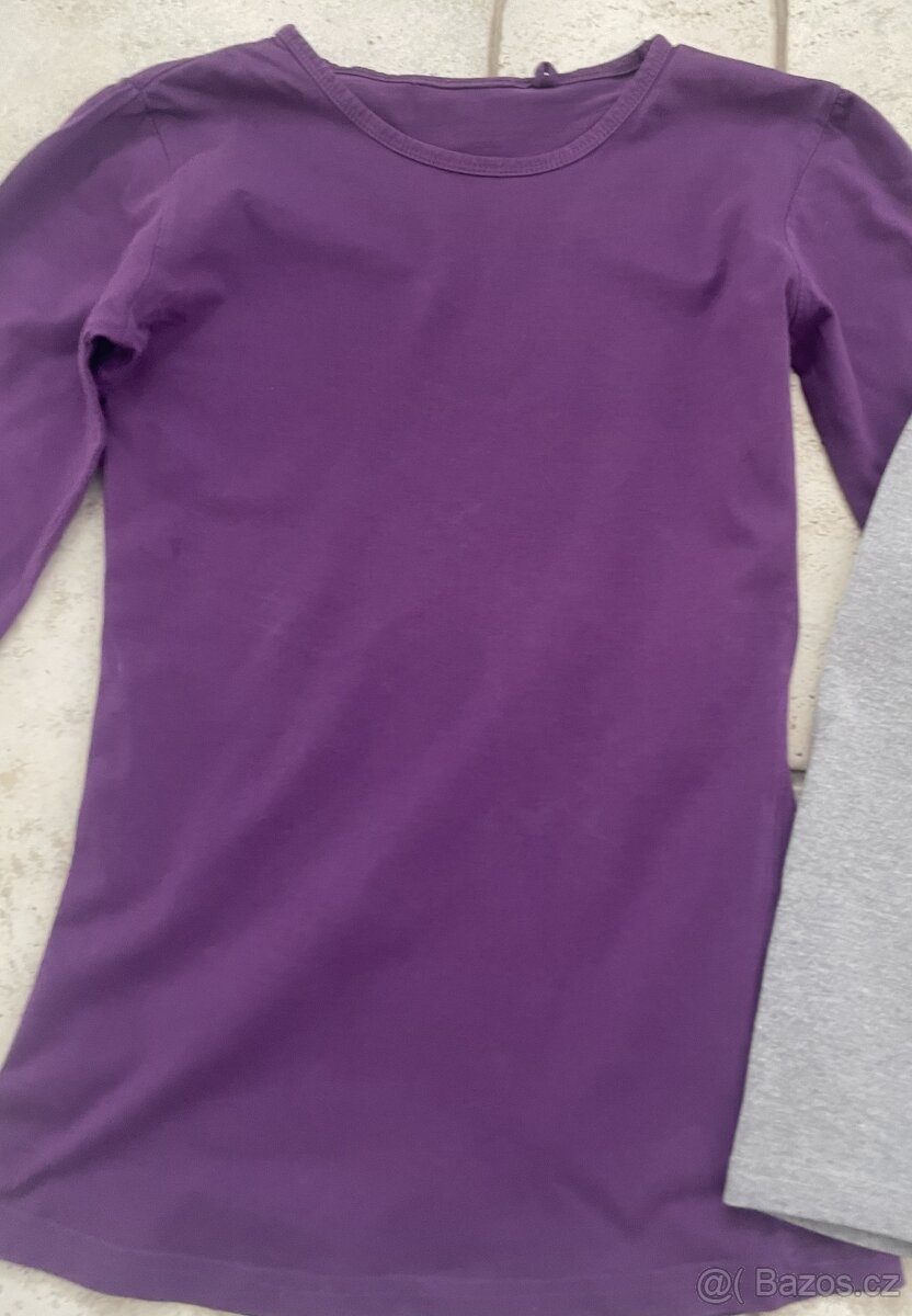 Dívčí bavlněná trička, vel. 158 - 2