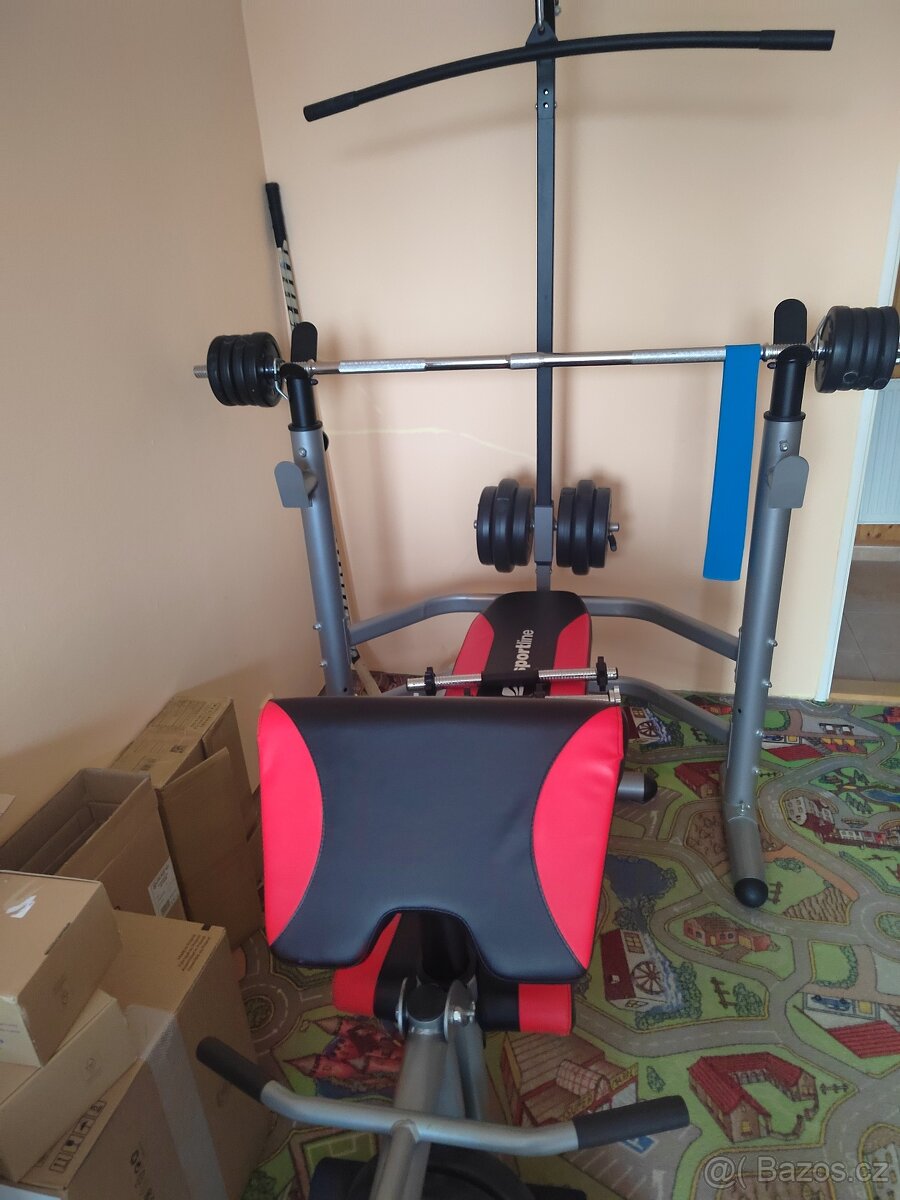 Posilovací lavice insportline Bastet 4069 + přísluš - 2