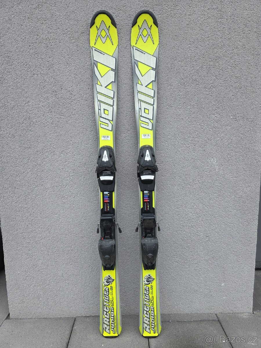 Dětské lyže VÖLKL RACE TIGER, 120 cm + hůlky + lyžáky - 2