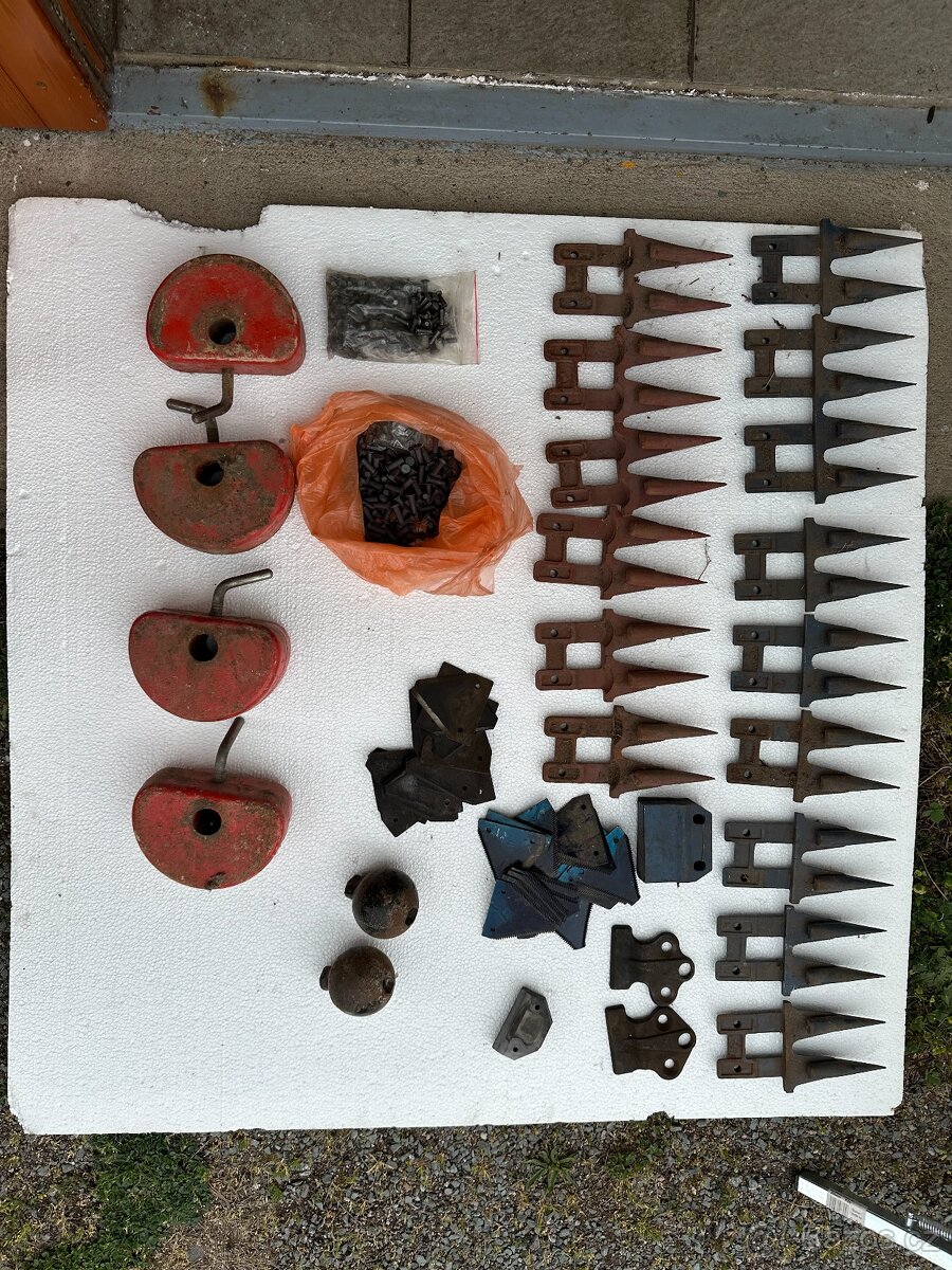 Náhradní díly na sekačka mf 70 - originál - 2