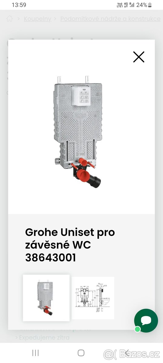 Závěsný wc záchod grohe - 2