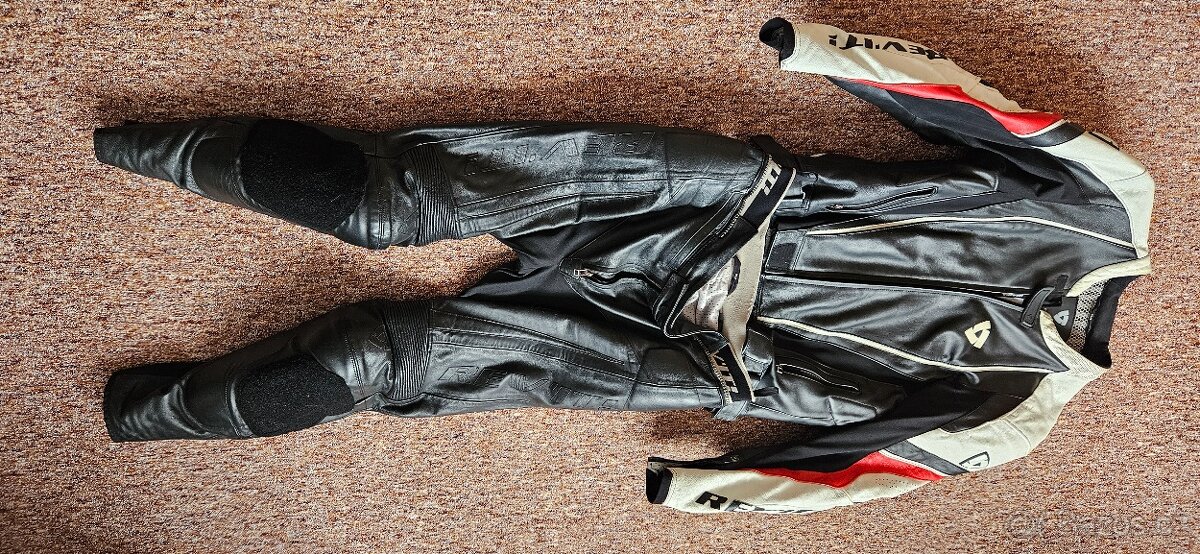 Dvoudílná kožená kombinéza REVIT - 2