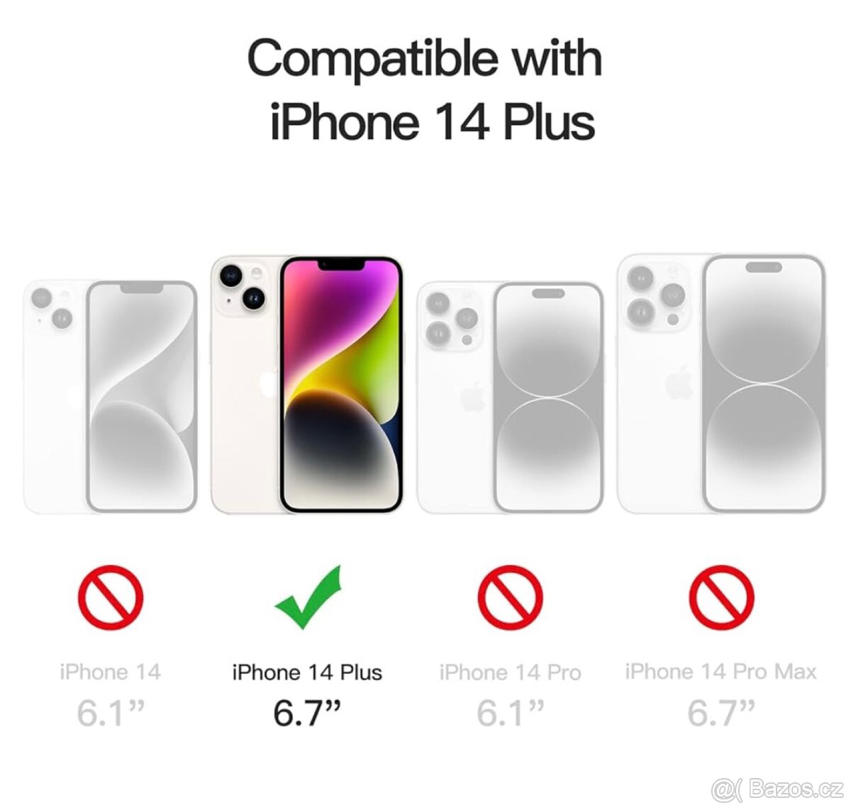 Magnetické průhledné pouzdro pro iPhone 14 Plus - 2