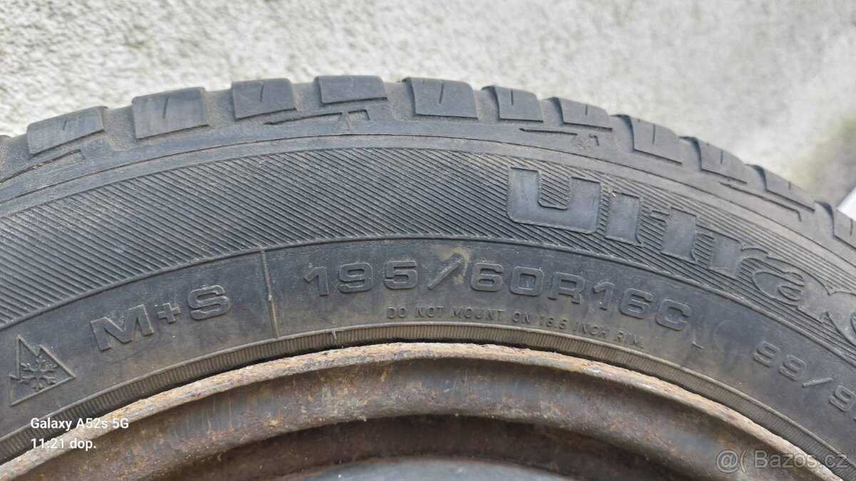Disky s pneumatikami 195/60 R16 - 2