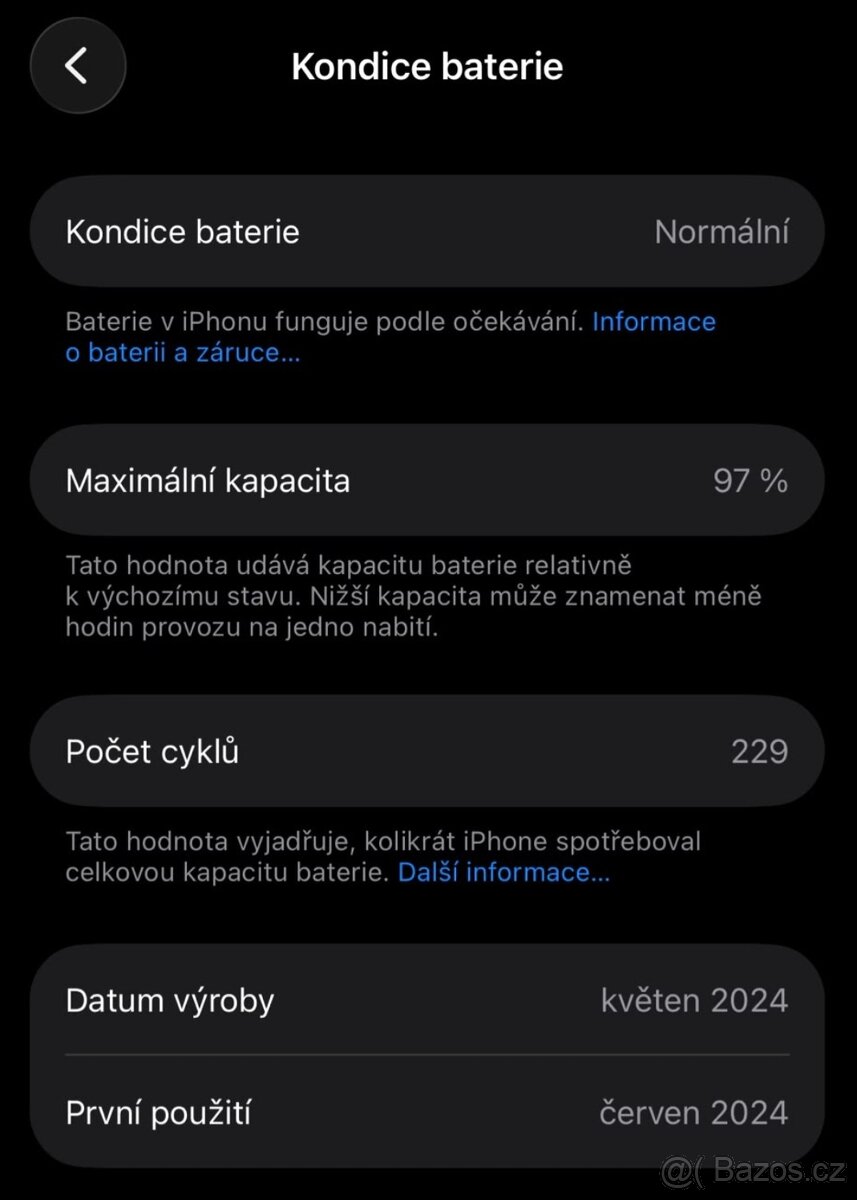 Iphone 15 PRO - 128GB - modrý titan - 2