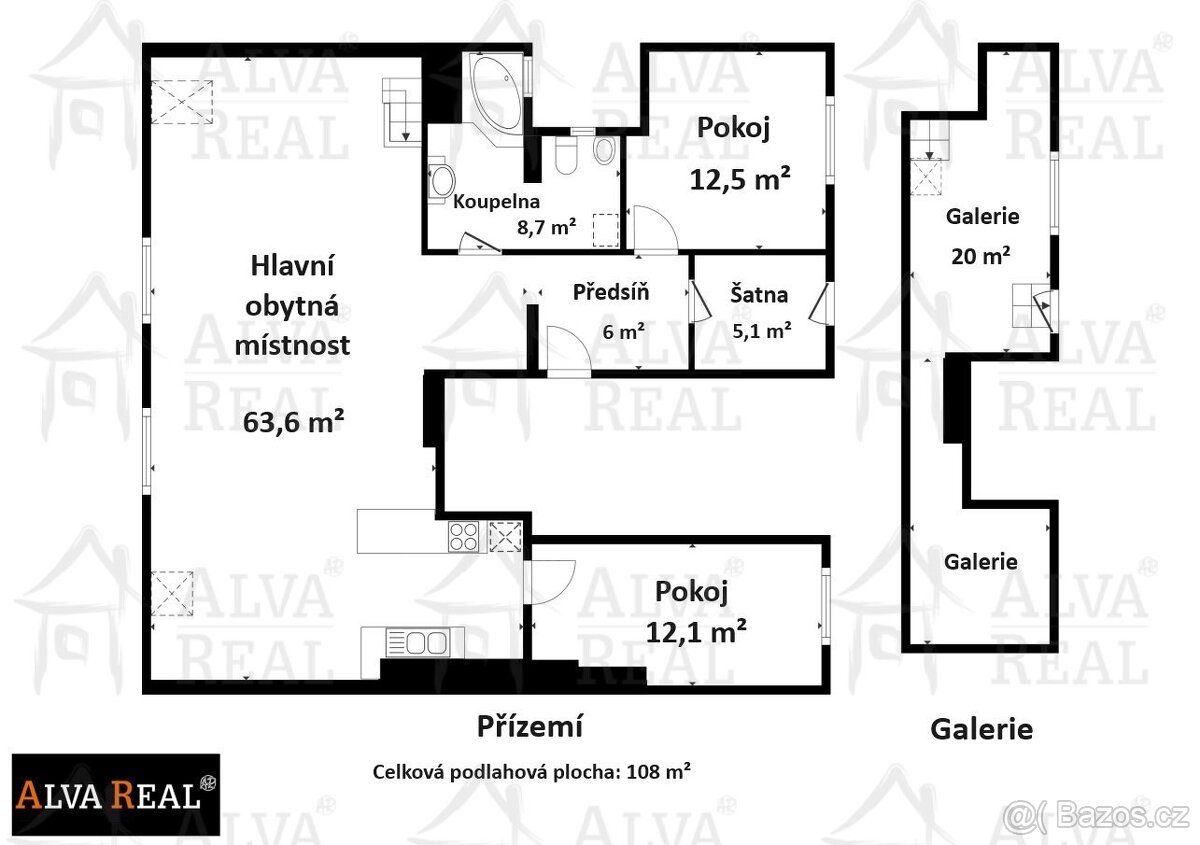Exkluzivně nabízíme k prodeji prostorný byt 3+kk 108 m² s... - 2