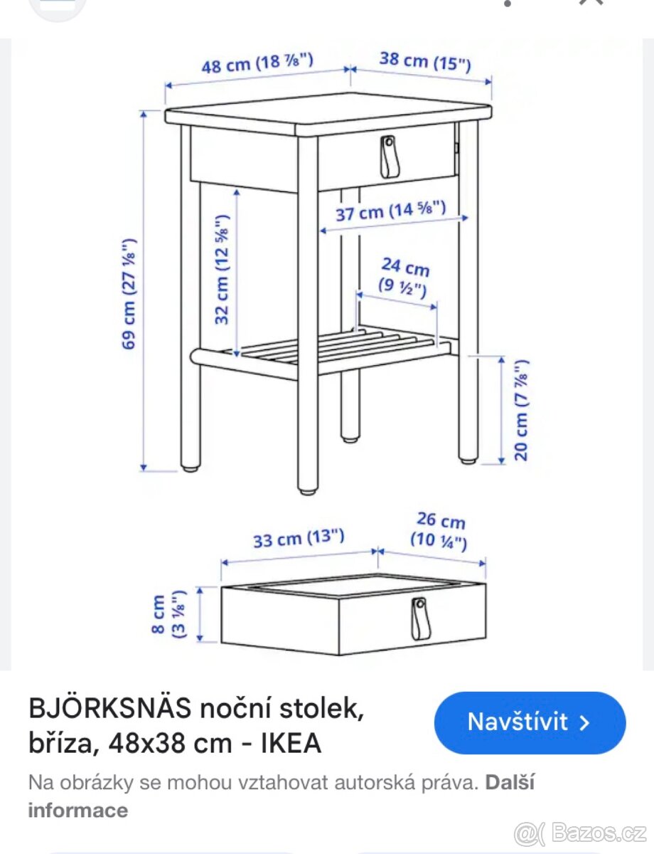 Noční stolek (Ikea) - 2