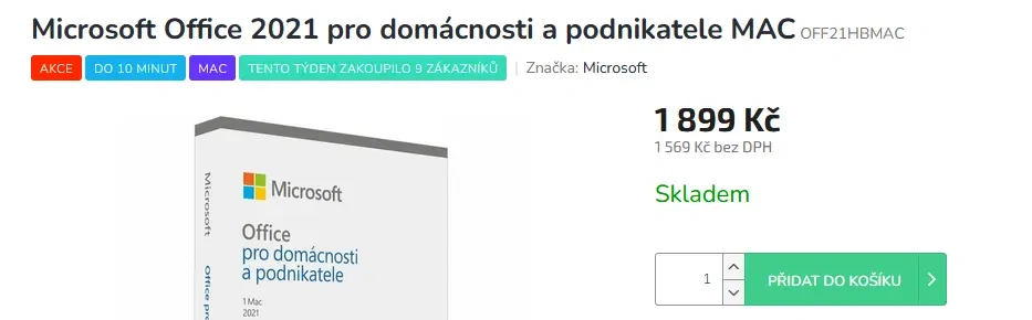 Microsoft Office 2021 pro MAC (MacBook, Mac, iMac) - SLEVA - 2