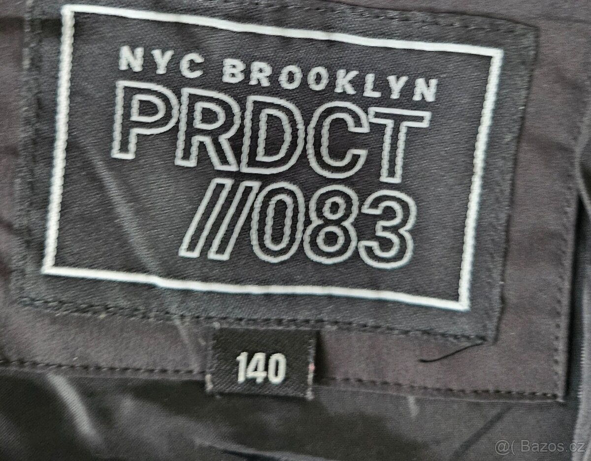 Dětský zimní černý kabát vel.140 - 2