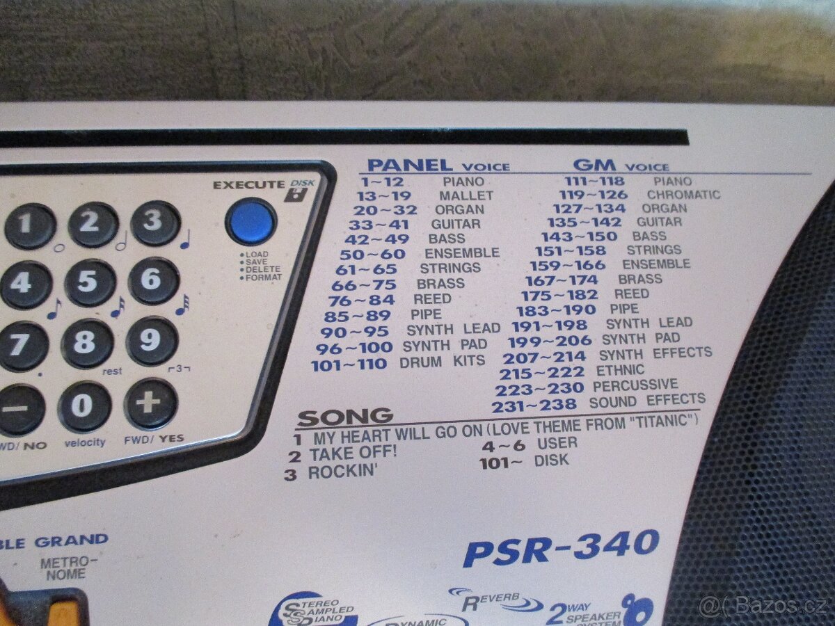 YAMAHA PSR 340 - 2