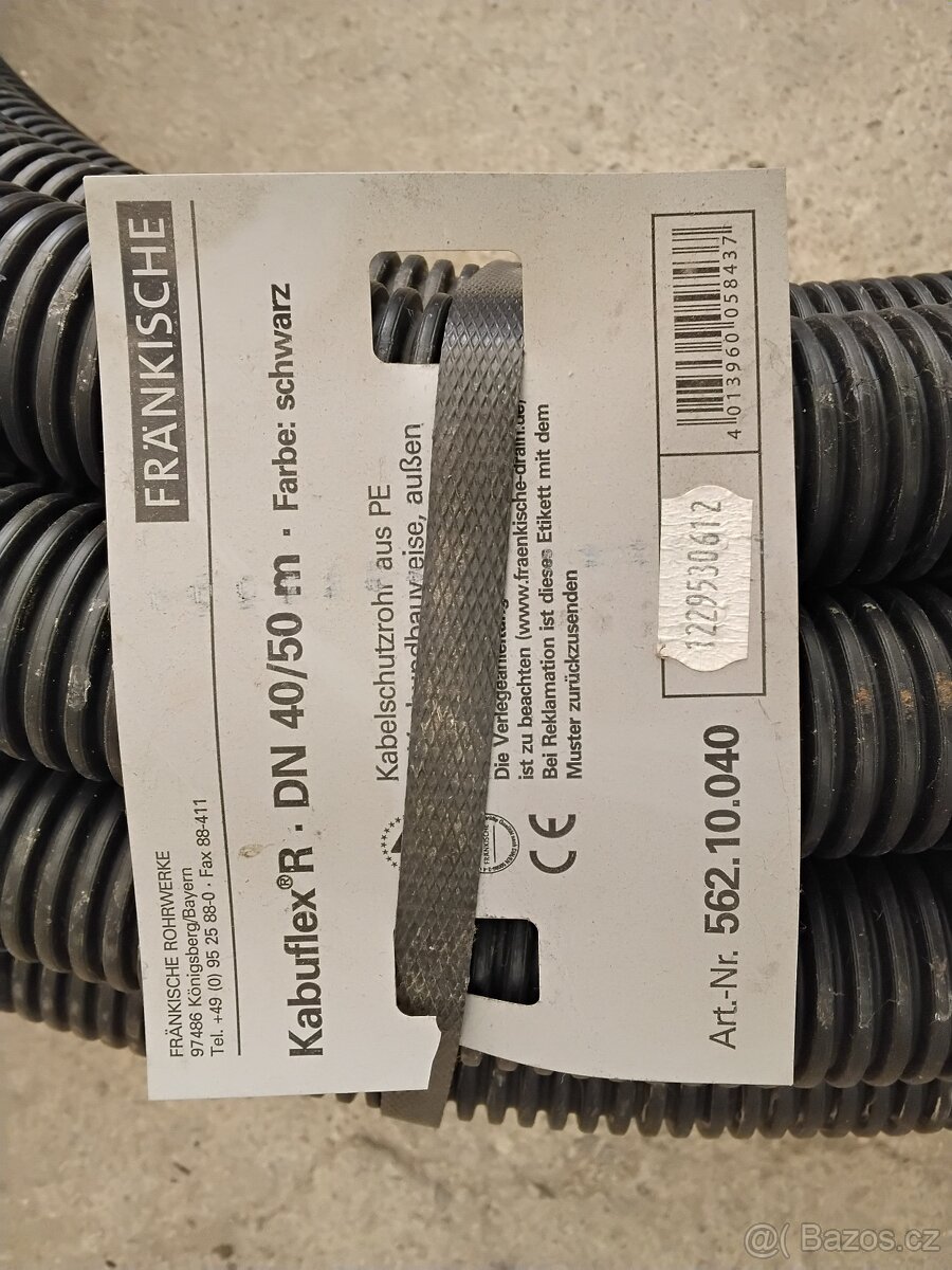 Chránička elektrikářská 50 m,průměr 40mm. Nová - 2