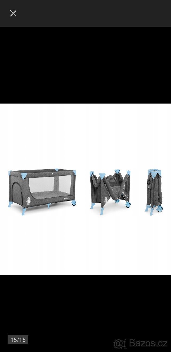 Kinderkraft cestovní postýlka s příslušenstvím Joy Blue - 2