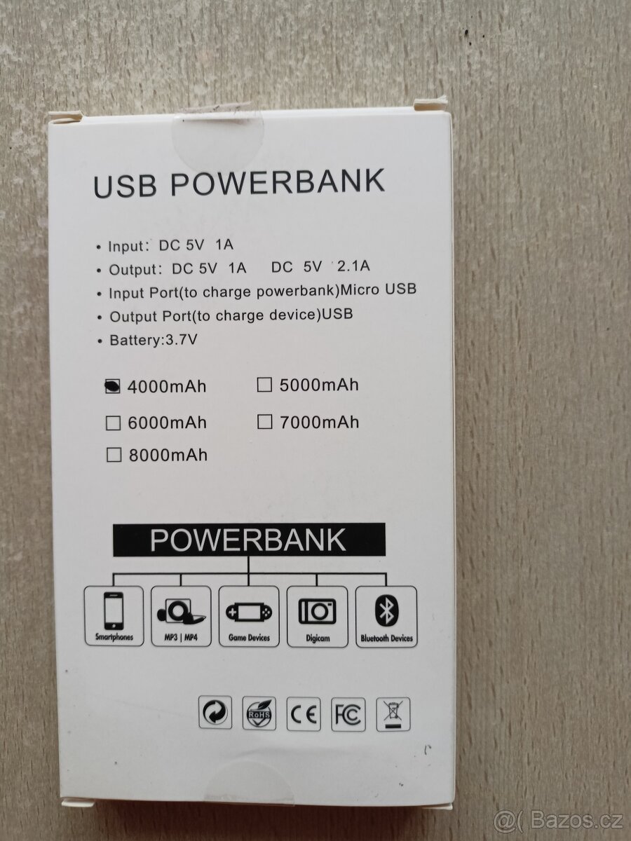 USB Powerbanka 4000mAh - nová, originál zabalená - 2