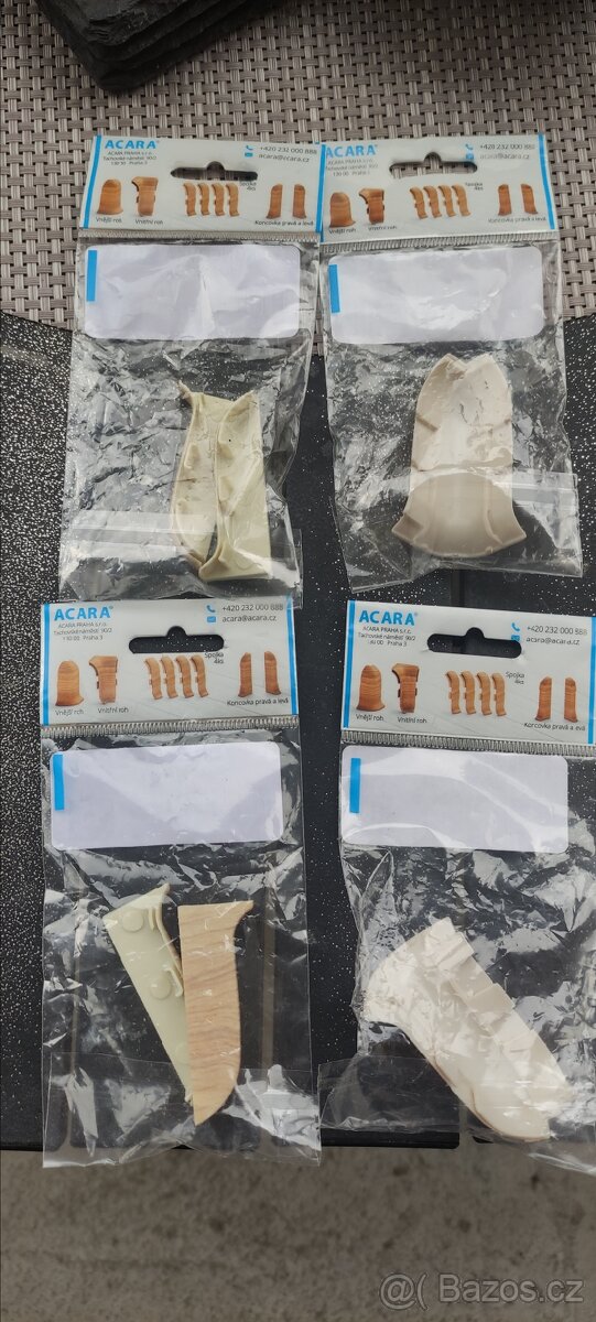 Doplňky pro soklové lišty dekor DUB PÍSKOVÝ - 2