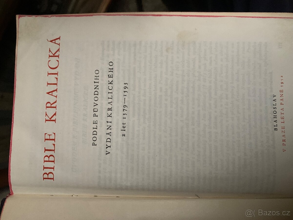 Bible kralická – starší vydání (1953) - 2