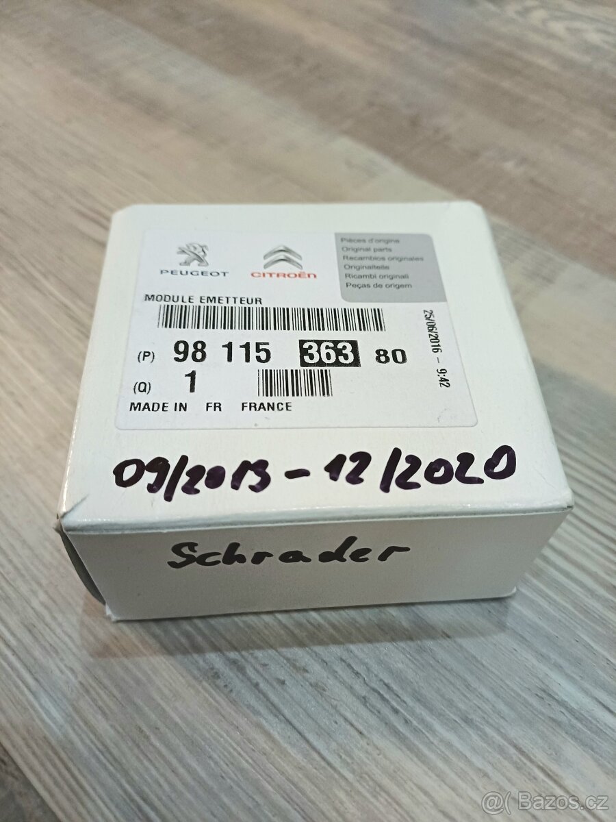 Originální snímače tlaku TPMS Citroen/Peugeot 4ks - 2