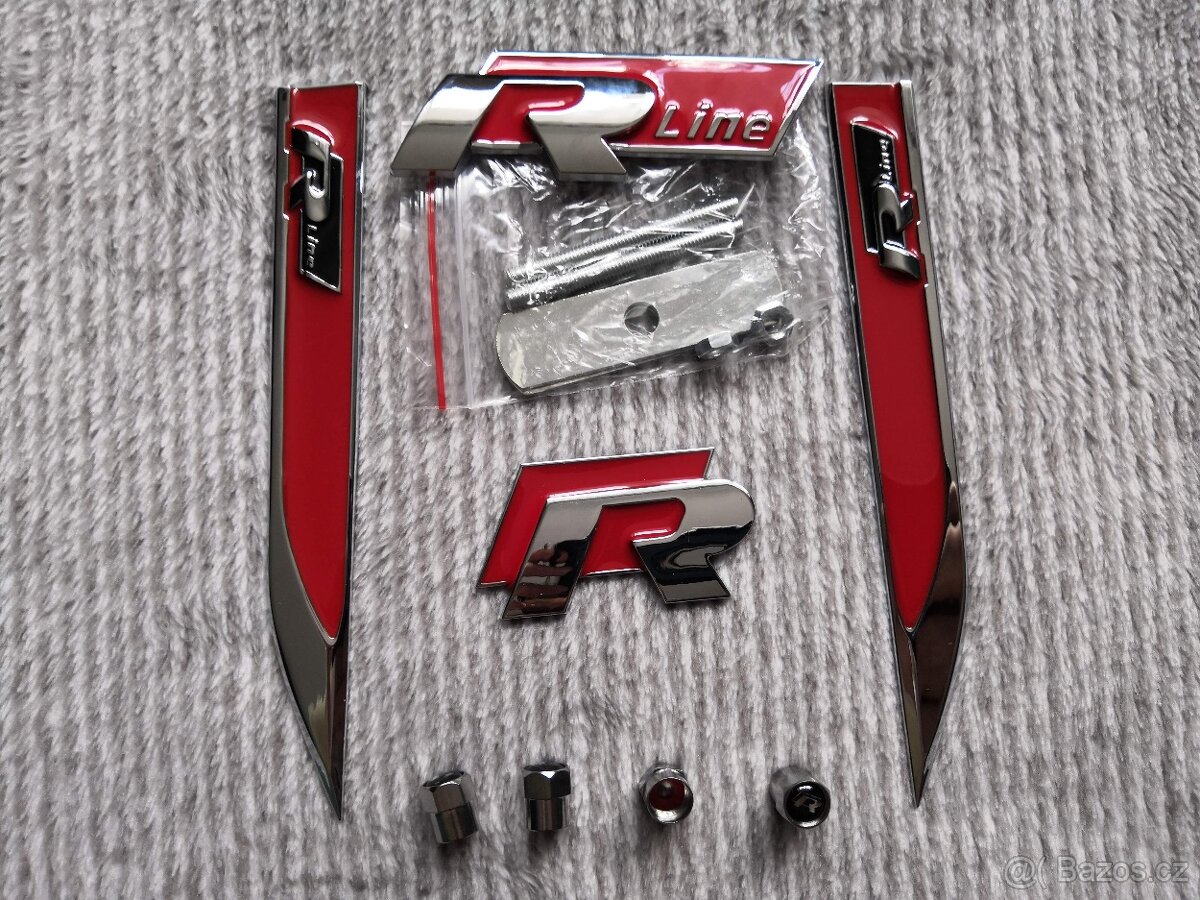 Volkswagen VW znak, logo R line, R-line - 2
