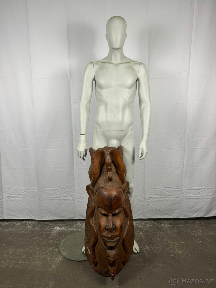 Velká africká dřevěná maska (602010) - 2
