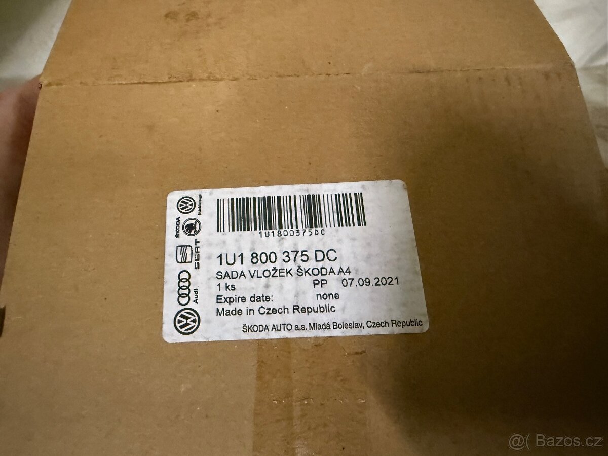 Sada vložek zámků Škoda - 2