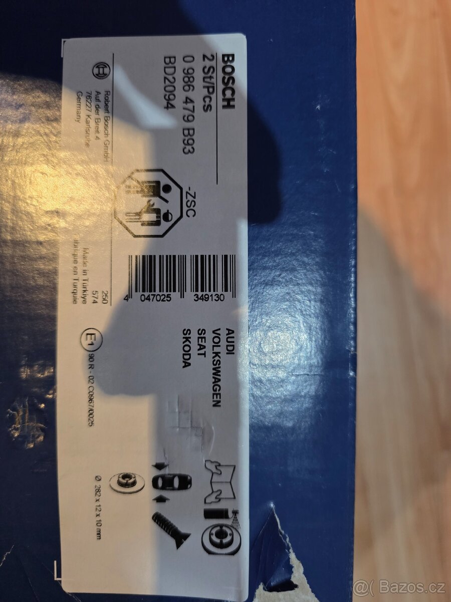 Zadní brzdové kotouče od Bosch - 2