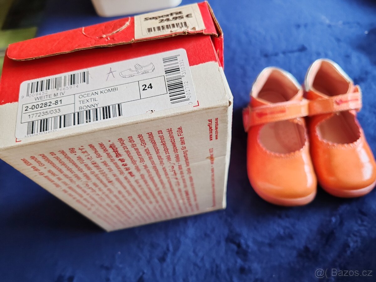Dětské lakované střevíčky vel. 24 - 2